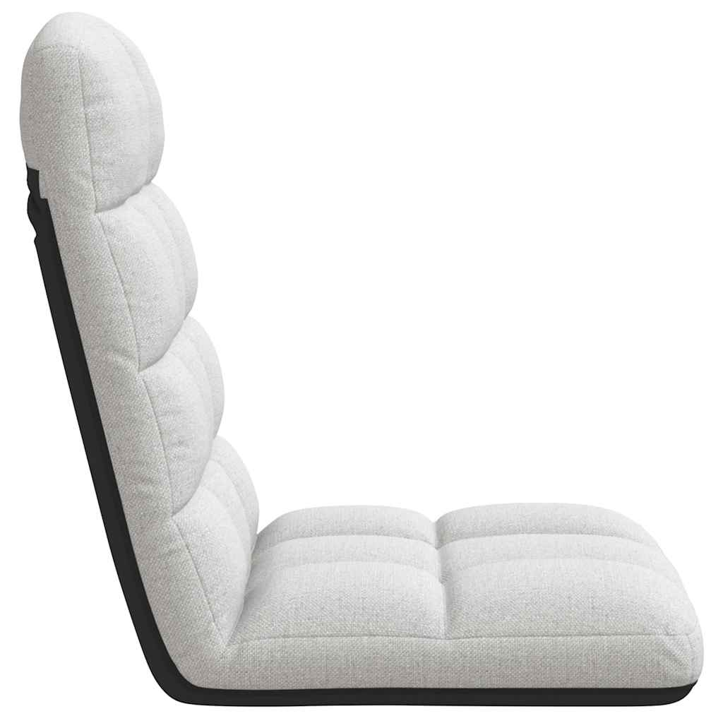 Sedia da Terra Pieghevole Grigio Nuvola 71x51x62 cm in Tessuto | homemem39