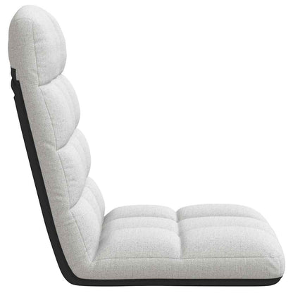 Sedia da Terra Pieghevole Grigio Nuvola 71x51x62 cm in Tessuto | homemem39