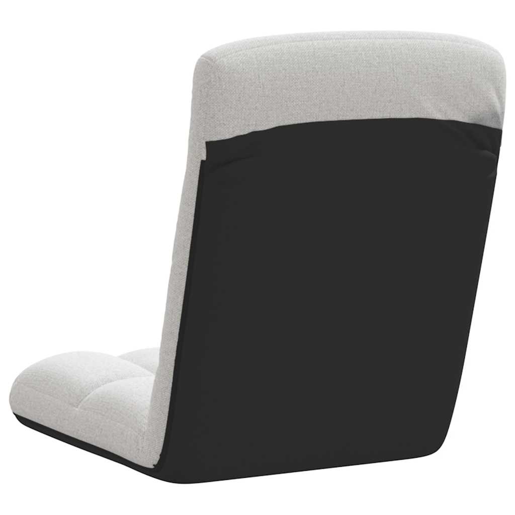 Sedia da Terra Pieghevole Grigio Nuvola 71x51x62 cm in Tessuto | homemem39