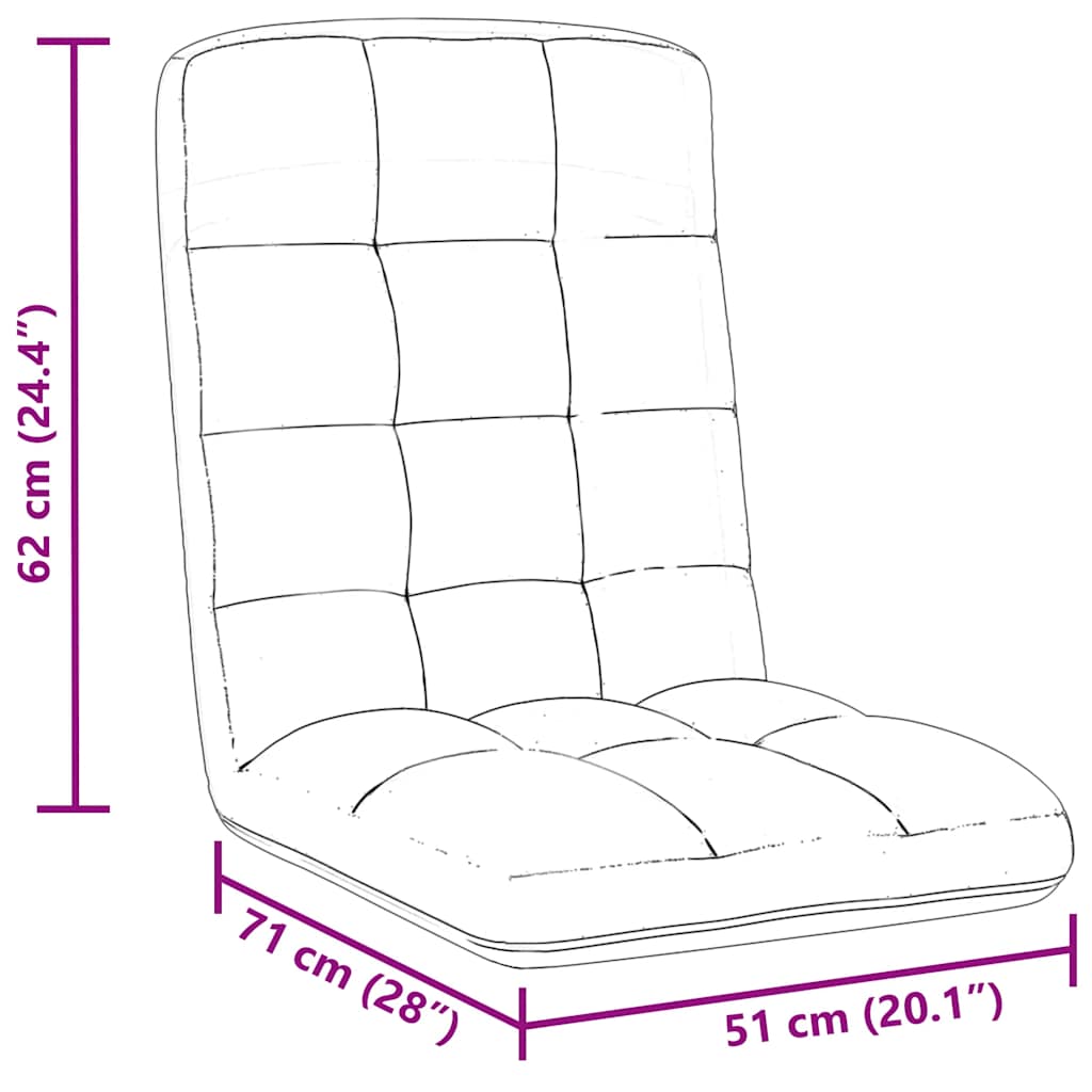 Sedia da Terra Pieghevole Grigio Nuvola 71x51x62 cm in Tessuto | homemem39