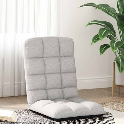 Sedia da Terra Pieghevole Grigio Nuvola 71x51x62 cm in Tessuto | homemem39