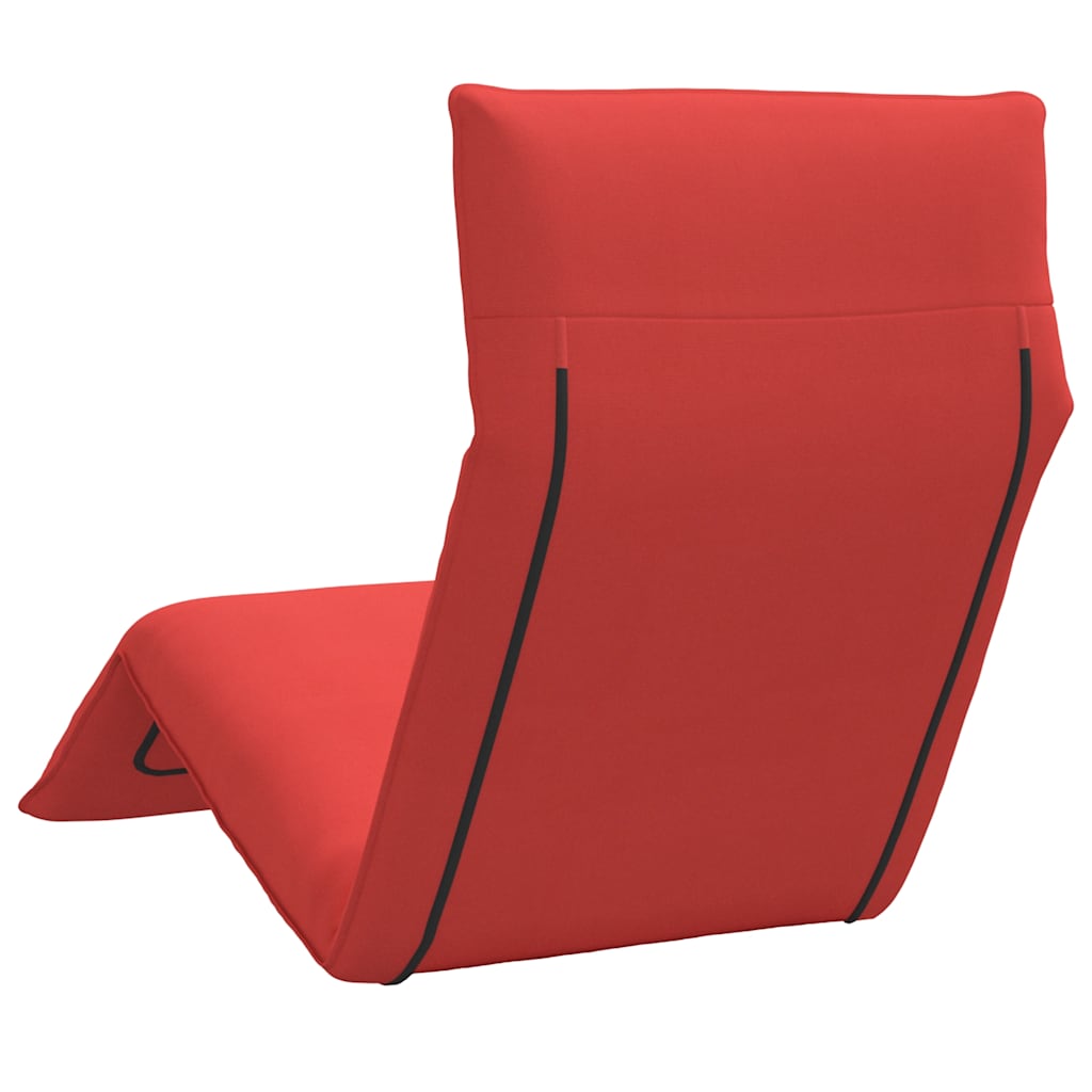 Lettino Pieghevole Rosso 175x54x8,5 cm in Tessuto Oxford