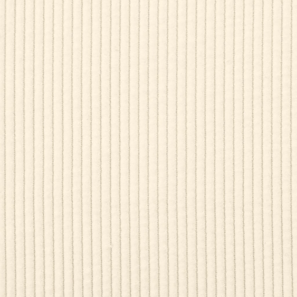 Divano Sedia con Braccioli Crema 54 cm Tessuto a Coste
