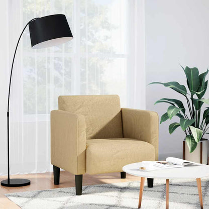 Divano Sedia con Braccioli Verde Grigio 54 cm Tessuto