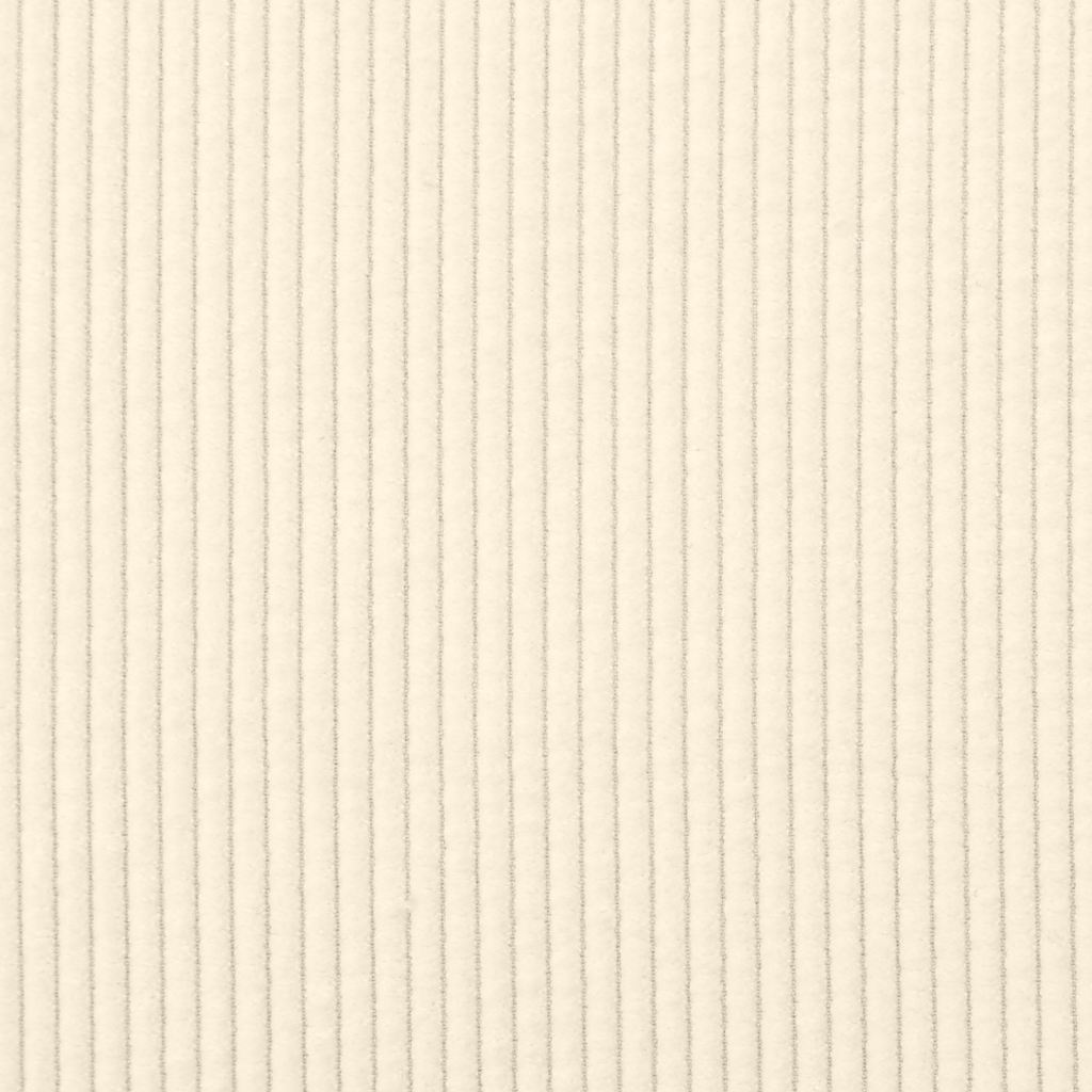 Divano Divanetto Crema 109 cm Tessuto di Velluto a Coste