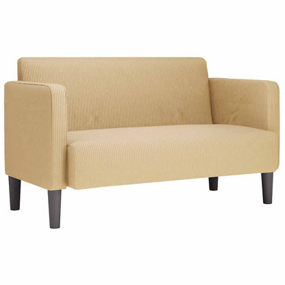 Divano Divanetto Verde Grigio 109 cm Tessuto a Coste | homemem39