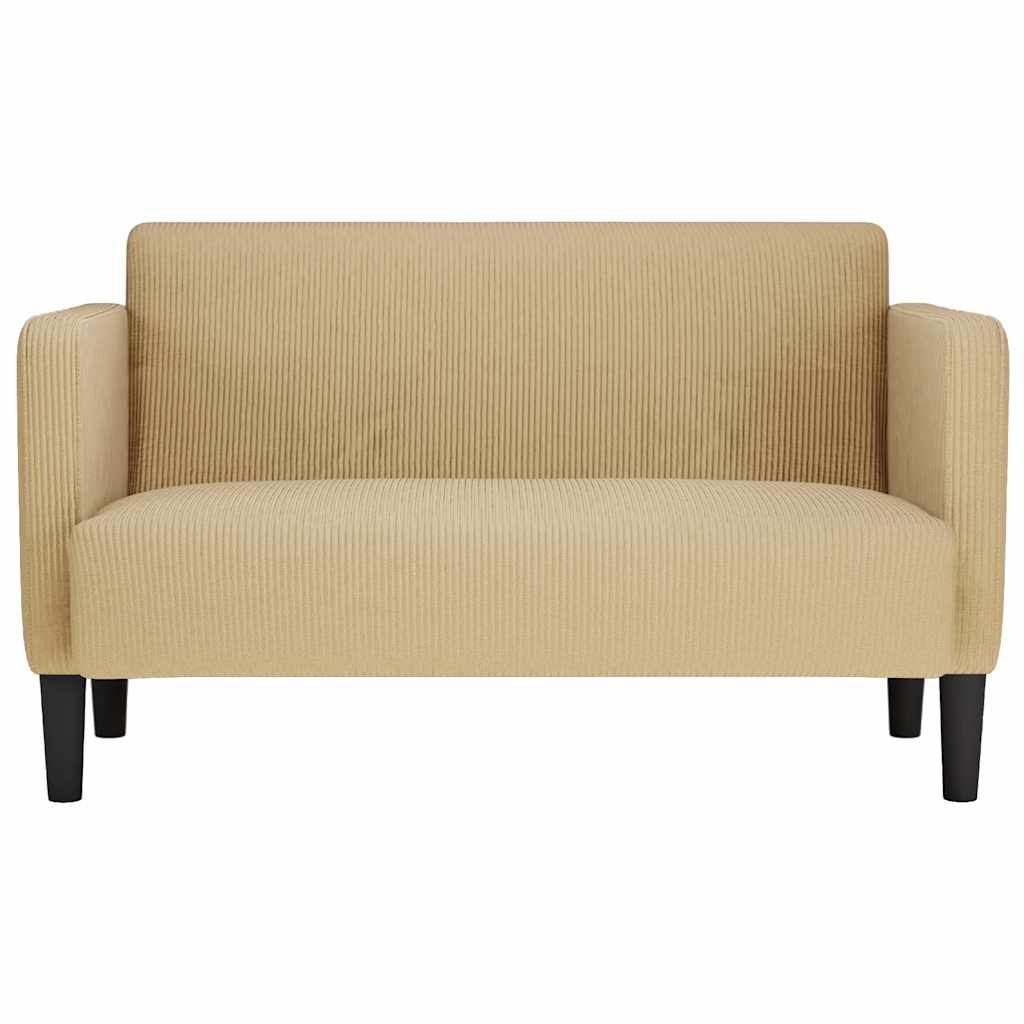 Divano Divanetto Verde Grigio 109 cm Tessuto a Coste | homemem39