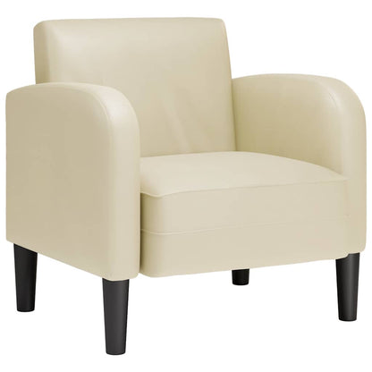 Divano Sedia con Braccioli Crema 54 cm in Similpelle | homemem39