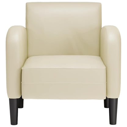 Divano Sedia con Braccioli Crema 54 cm in Similpelle | homemem39