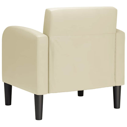 Divano Sedia con Braccioli Crema 54 cm in Similpelle | homemem39