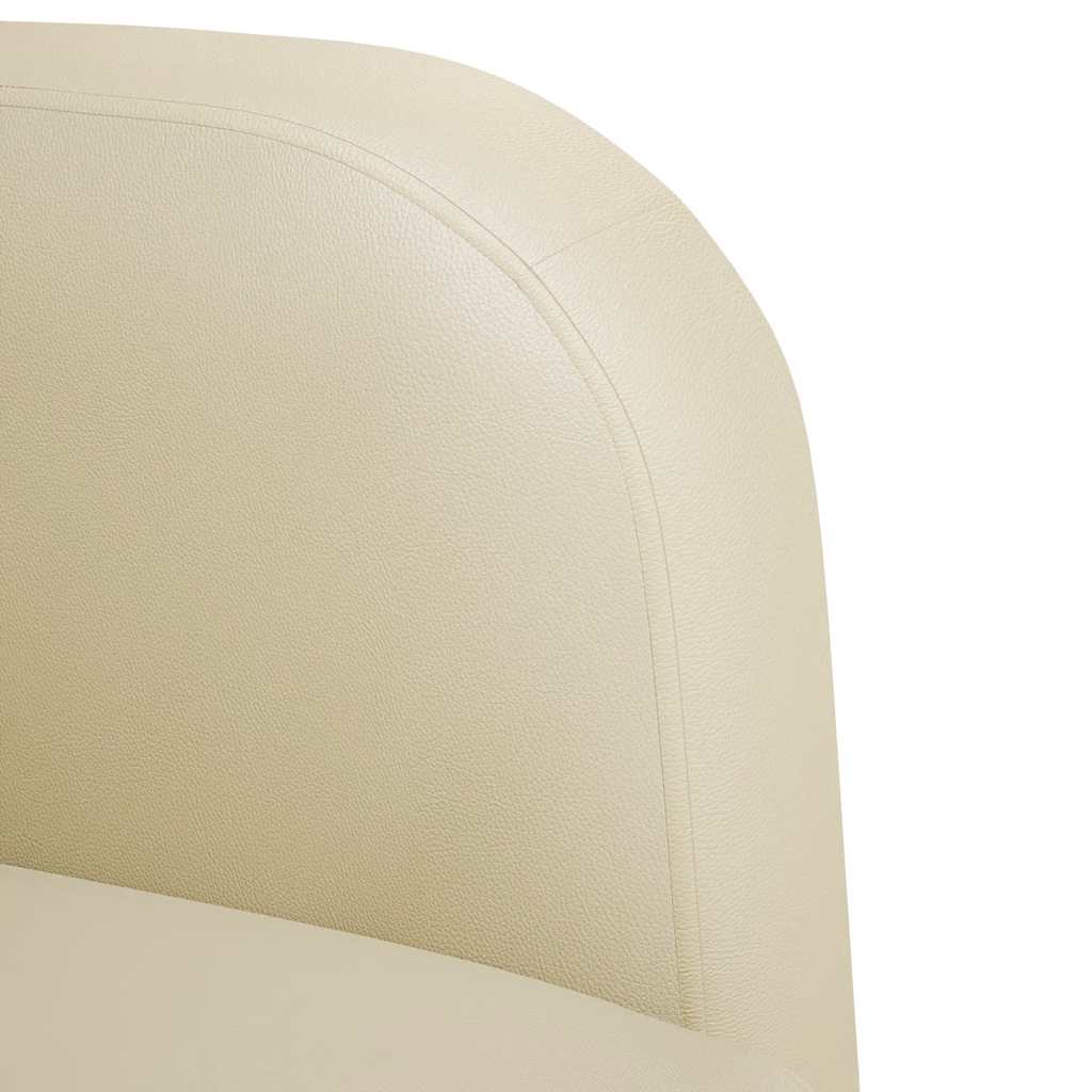 Divano Sedia con Braccioli Crema 54 cm in Similpelle | homemem39