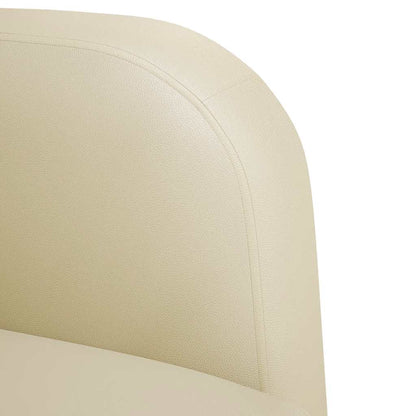 Divano Sedia con Braccioli Crema 54 cm in Similpelle | homemem39