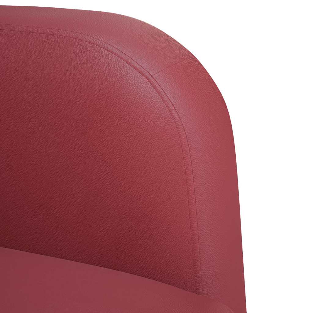 Divano Sedia con Braccioli Rosso Vino 54 cm in Similpelle | homemem39