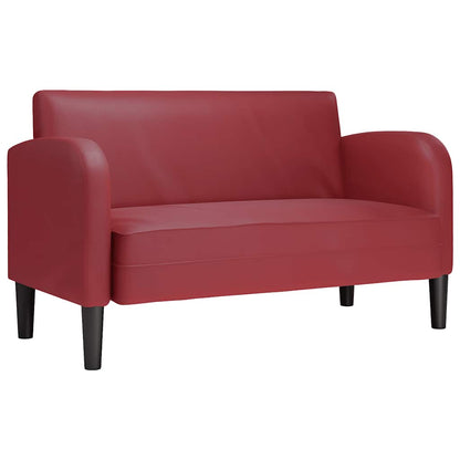 Divano Divanetto Rosso Vino 110 cm in Similpelle | homemem39