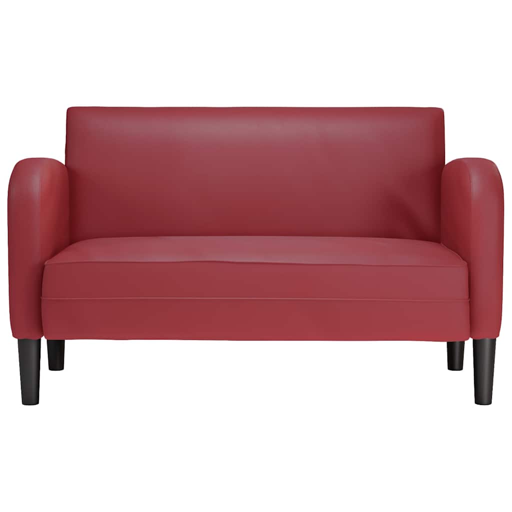 Divano Divanetto Rosso Vino 110 cm in Similpelle | homemem39