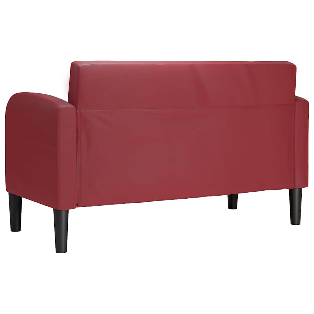 Divano Divanetto Rosso Vino 110 cm in Similpelle | homemem39