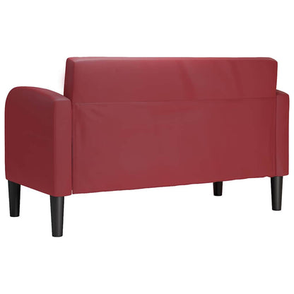 Divano Divanetto Rosso Vino 110 cm in Similpelle | homemem39