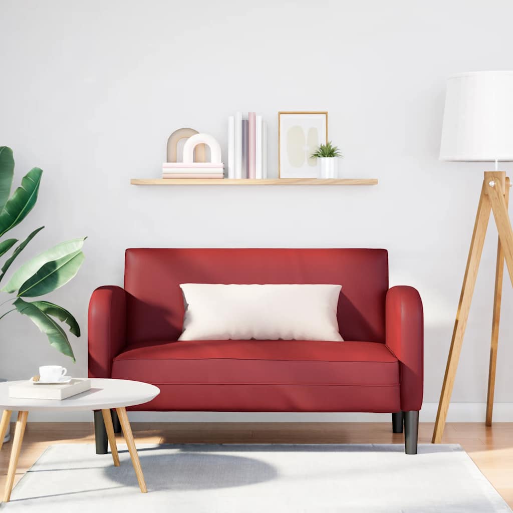 Divano Divanetto Rosso Vino 110 cm in Similpelle | homemem39