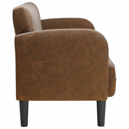 Divano Divanetto Marrone 110 cm in Similpelle