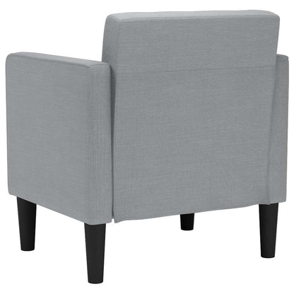 Divano Sedia con Braccioli Grigio Chiaro 53 cm in Tessuto | homemem39