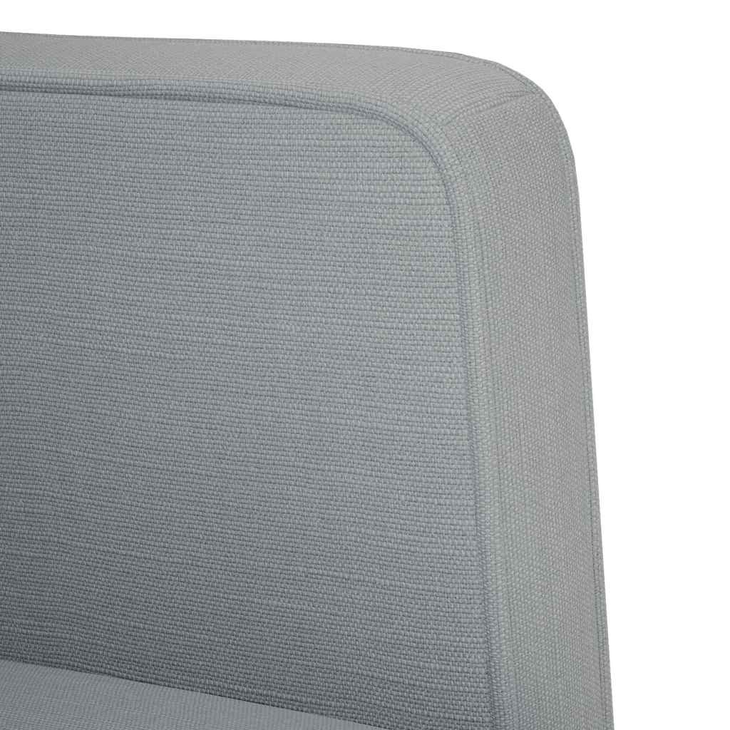 Divano Sedia con Braccioli Grigio Chiaro 53 cm in Tessuto | homemem39