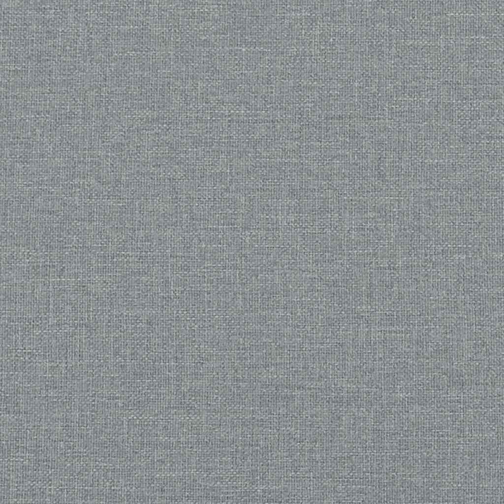 Divano Sedia con Braccioli Grigio Chiaro 53 cm in Tessuto