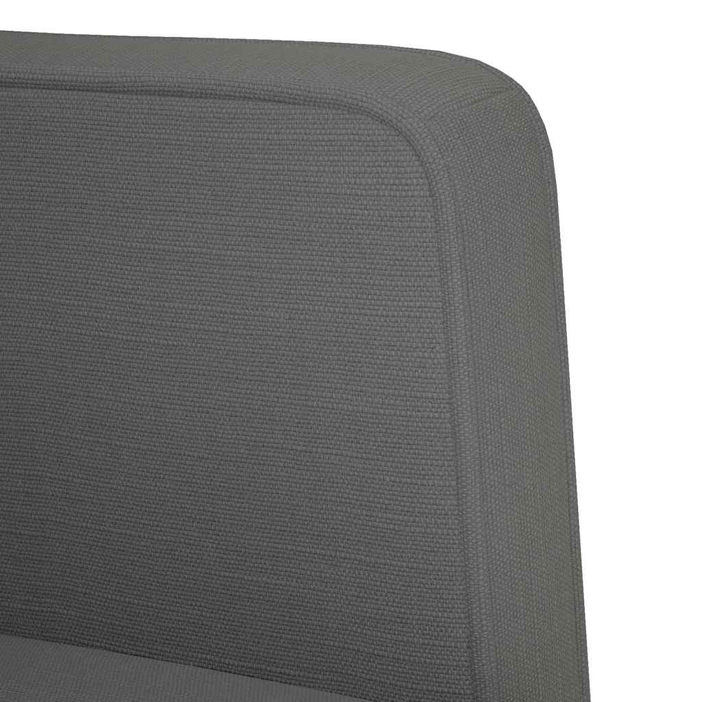Divano Sedia con Braccioli Grigio Scuro 53 cm in Tessuto | homemem39