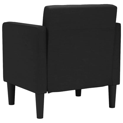 Divano Sedia con Braccioli Nero 53 cm in Tessuto | homemem39