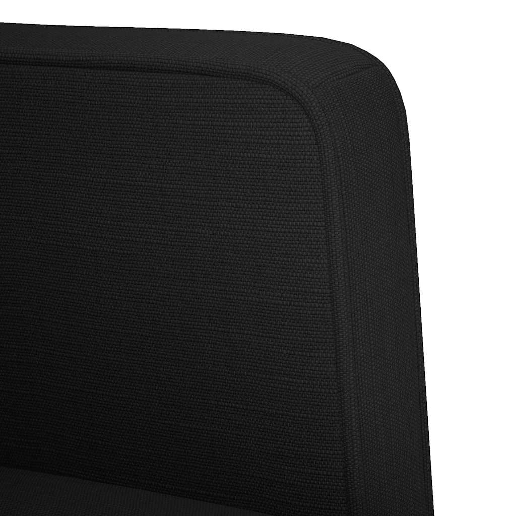 Divano Sedia con Braccioli Nero 53 cm in Tessuto | homemem39