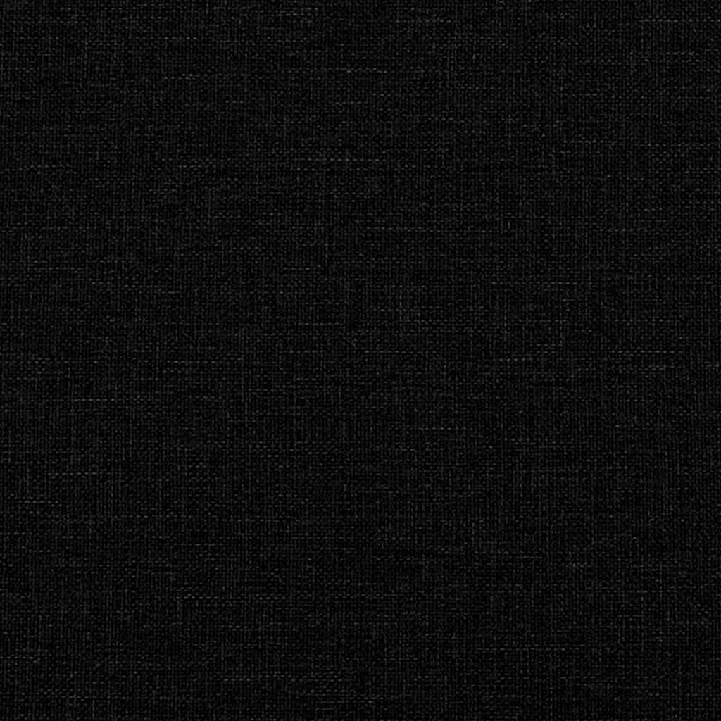 Divano Sedia con Braccioli Nero 53 cm in Tessuto