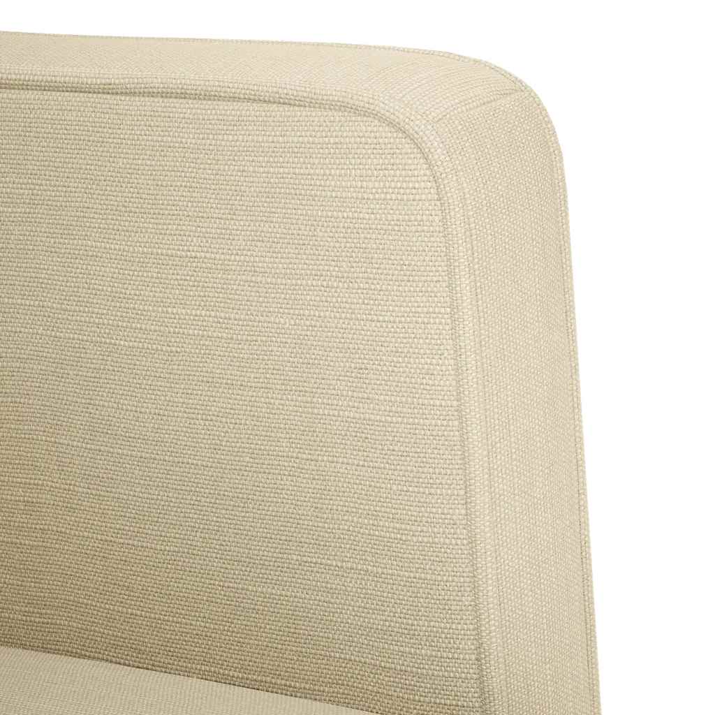 Divano Sedia con Braccioli Crema 53 cm in Tessuto