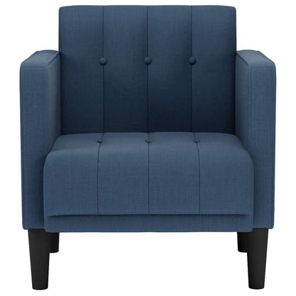 Divano Sedia con Braccioli Blu 53 cm in Tessuto
