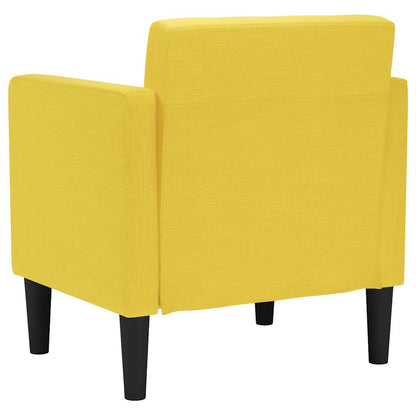 Divano Sedia con Braccioli Giallo Chiaro 53 cm in Tessuto | homemem39