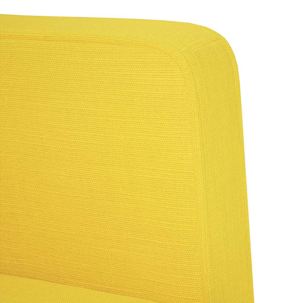 Divano Sedia con Braccioli Giallo Chiaro 53 cm in Tessuto | homemem39