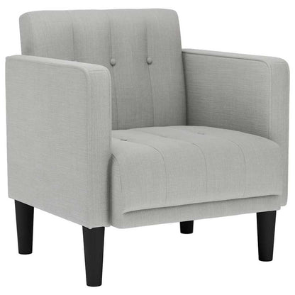 Divano Sedia con Braccioli Grigio Nuvola 53 cm in Tessuto - homemem39