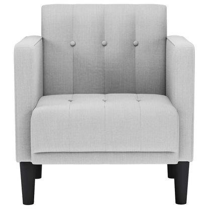 Divano Sedia con Braccioli Grigio Nuvola 53 cm in Tessuto