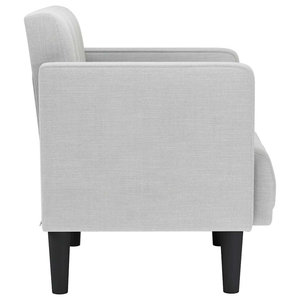 Divano Sedia con Braccioli Grigio Nuvola 53 cm in Tessuto