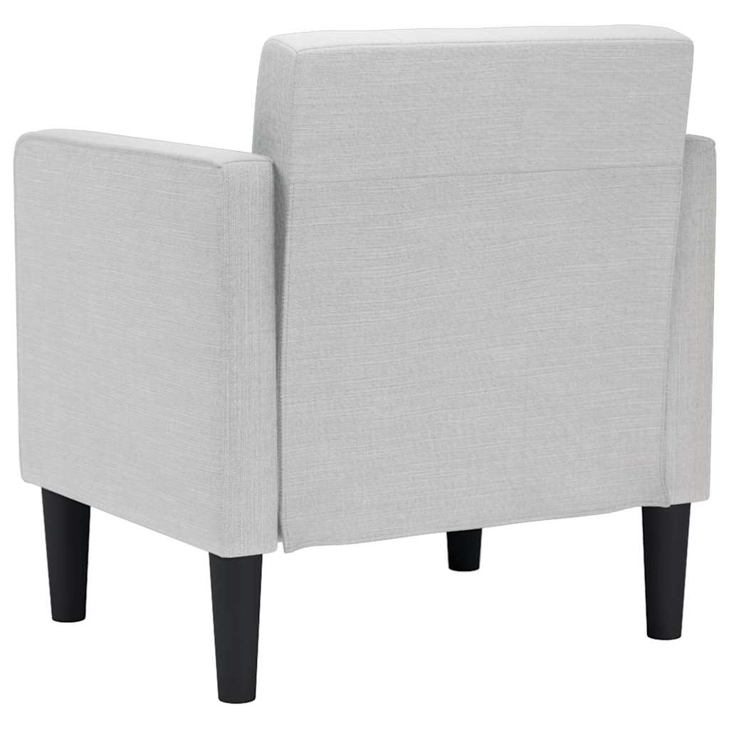 Divano Sedia con Braccioli Grigio Nuvola 53 cm in Tessuto | homemem39