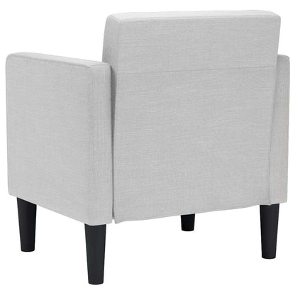 Divano Sedia con Braccioli Grigio Nuvola 53 cm in Tessuto | homemem39