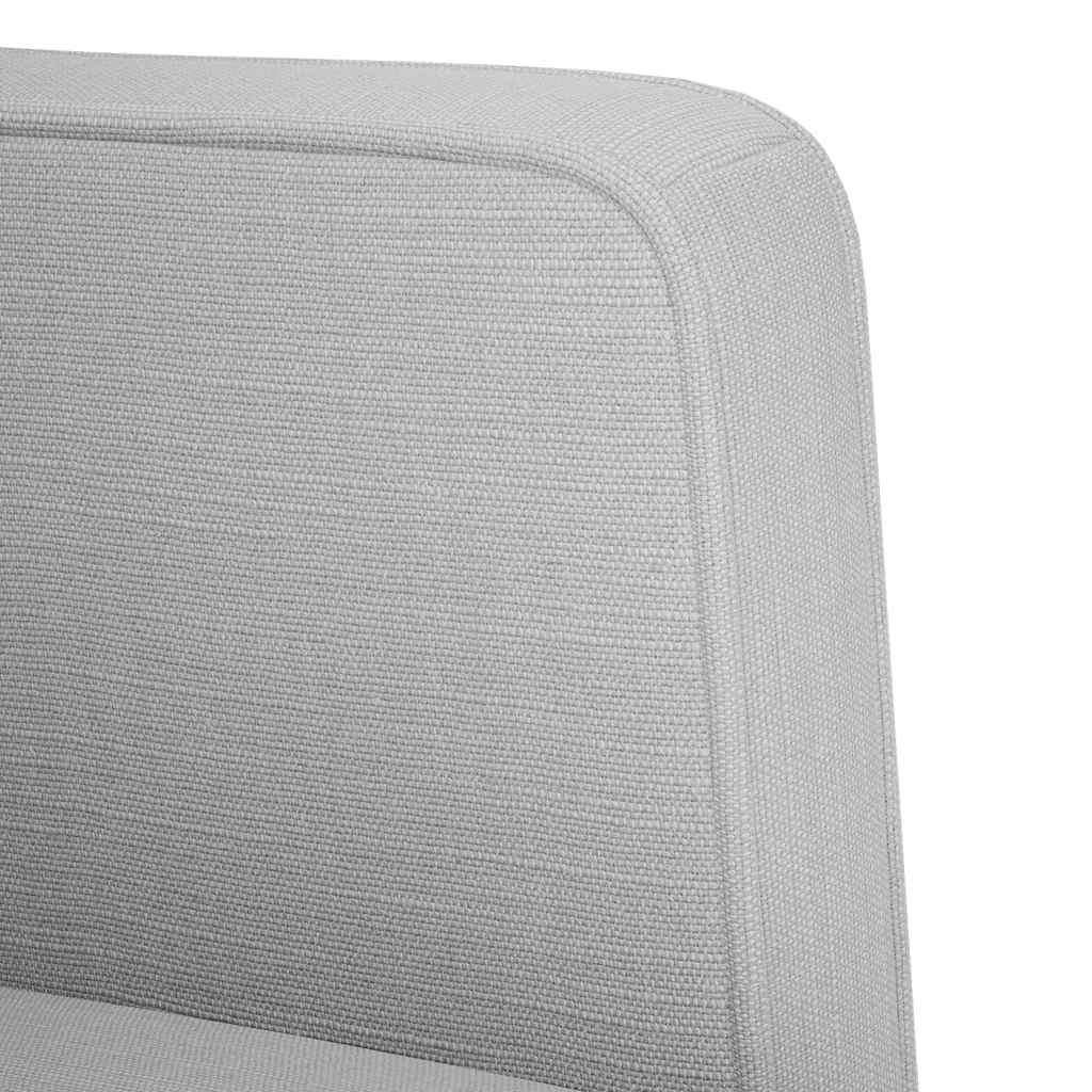 Divano Sedia con Braccioli Grigio Nuvola 53 cm in Tessuto - homemem39