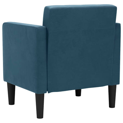 Divano Sedia con Braccioli Blu 53 cm in Velluto | homemem39