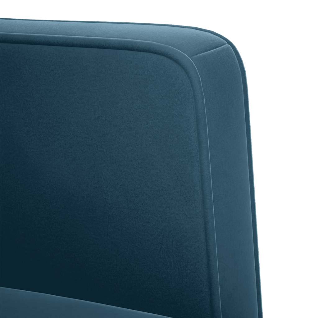 Divano Sedia con Braccioli Blu 53 cm in Velluto