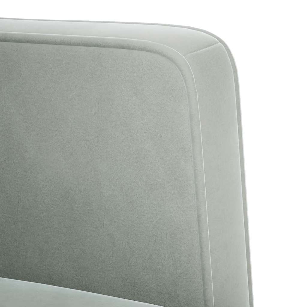 Divano Sedia con Braccioli Grigio Chiaro 53 cm in Velluto | homemem39