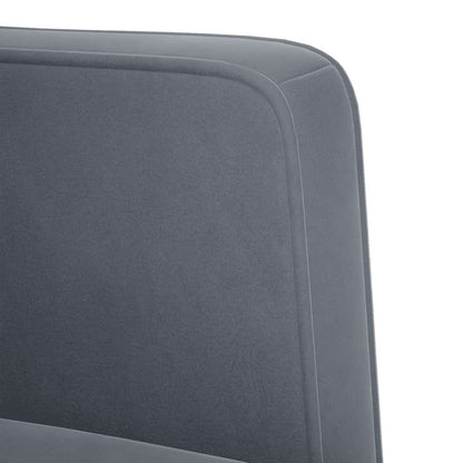 Divano Sedia con Braccioli Grigio Scuro 53 cm in Velluto | homemem39