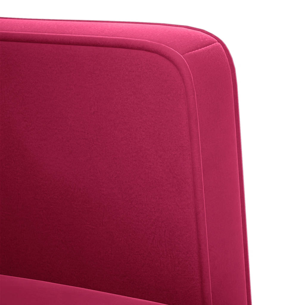 Divano Sedia con Braccioli Rosso Vino 53 cm in Velluto | homemem39