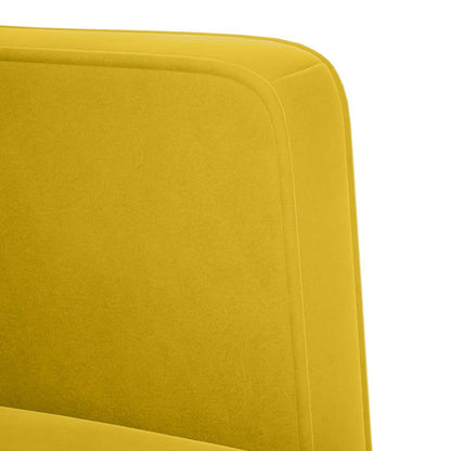 Divano Sedia con Braccioli Giallo 53 cm in Velluto | homemem39