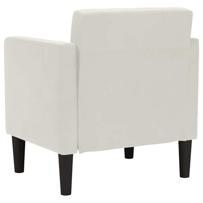 Divano Sedia con Braccioli Crema 53 cm in Velluto | homemem39