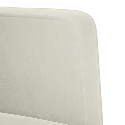 Divano Sedia con Braccioli Crema 53 cm in Velluto | homemem39