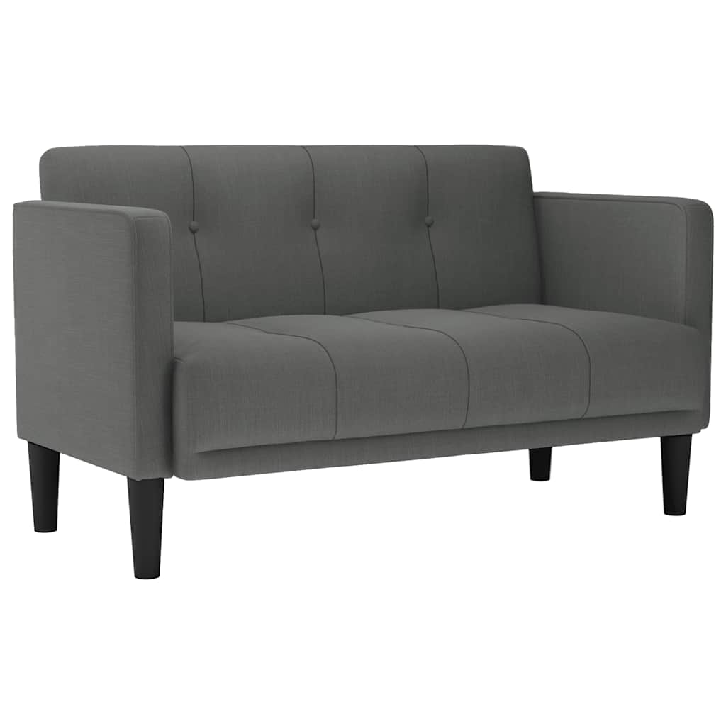 Divano Divanetto Grigio Scuro 111 cm in Tessuto | homemem39