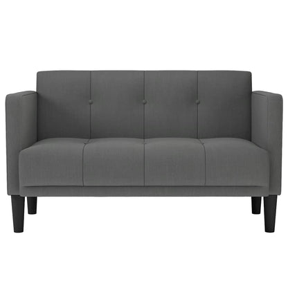 Divano Divanetto Grigio Scuro 111 cm in Tessuto | homemem39